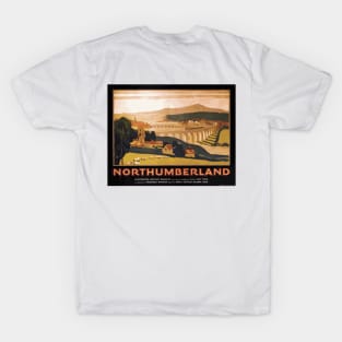 Vintage British Rail Travel Poster: Northumberland T-Shirt